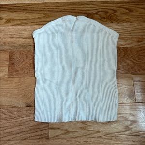 American eagle cream strapless tube top